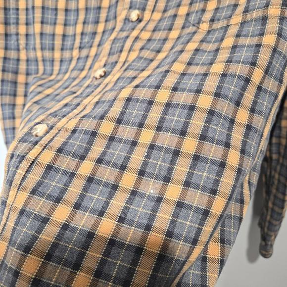 Carhartt Flannel Plaid Button Down Shirt S151 Large Tall - Picture 3 of 9